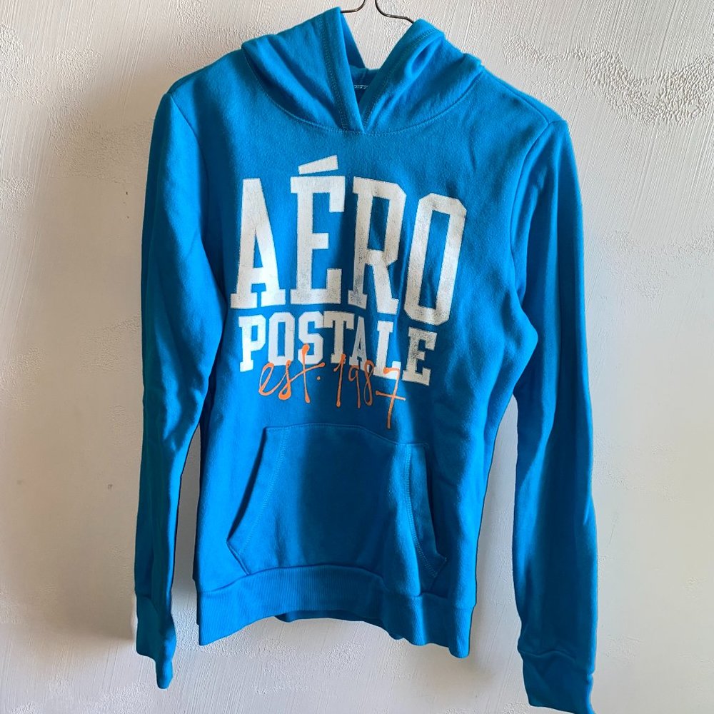 Blue Aeropostale est 1987 hoodie